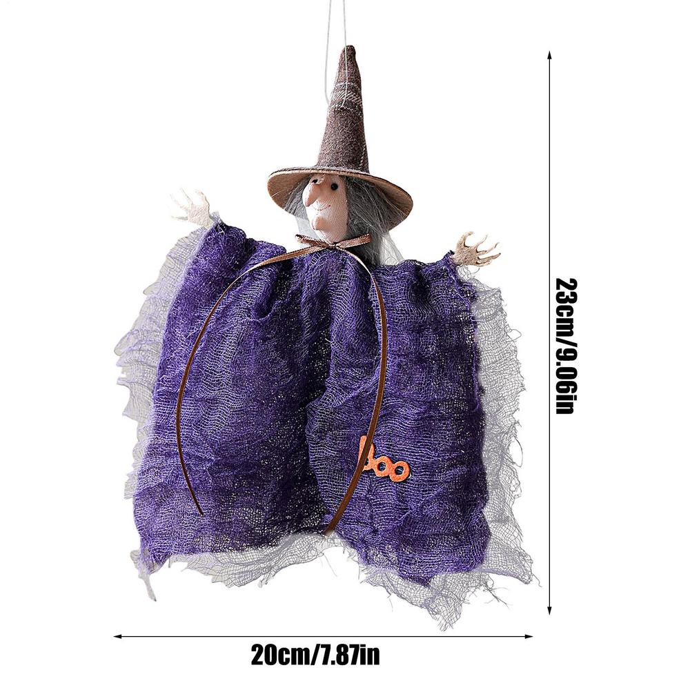 Cute Halloween Witch Pendant Halloween Decoration Home Decor Pumpkin Ghost Witch Hanging Pendant Halloween Creative Gift