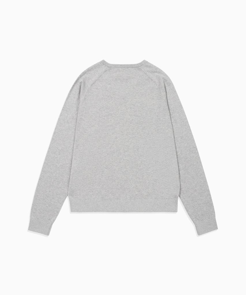 HELLO SUNRISE Hs V-Neck L/S Knit_Gray