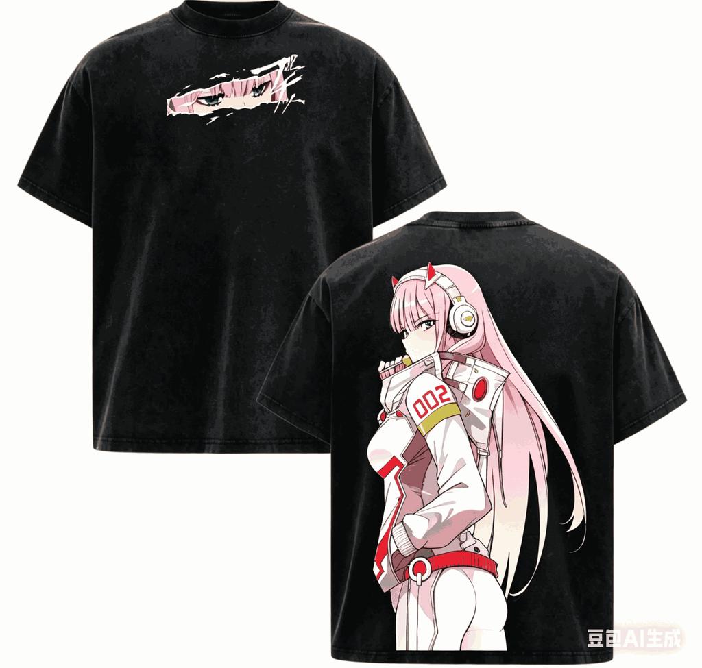 DARLING In the FRANXX T Shirt Personality Clothes New Model Anime T-shirt Yearround Clothing Plus Size Unisex Streetwear Trendy Couples