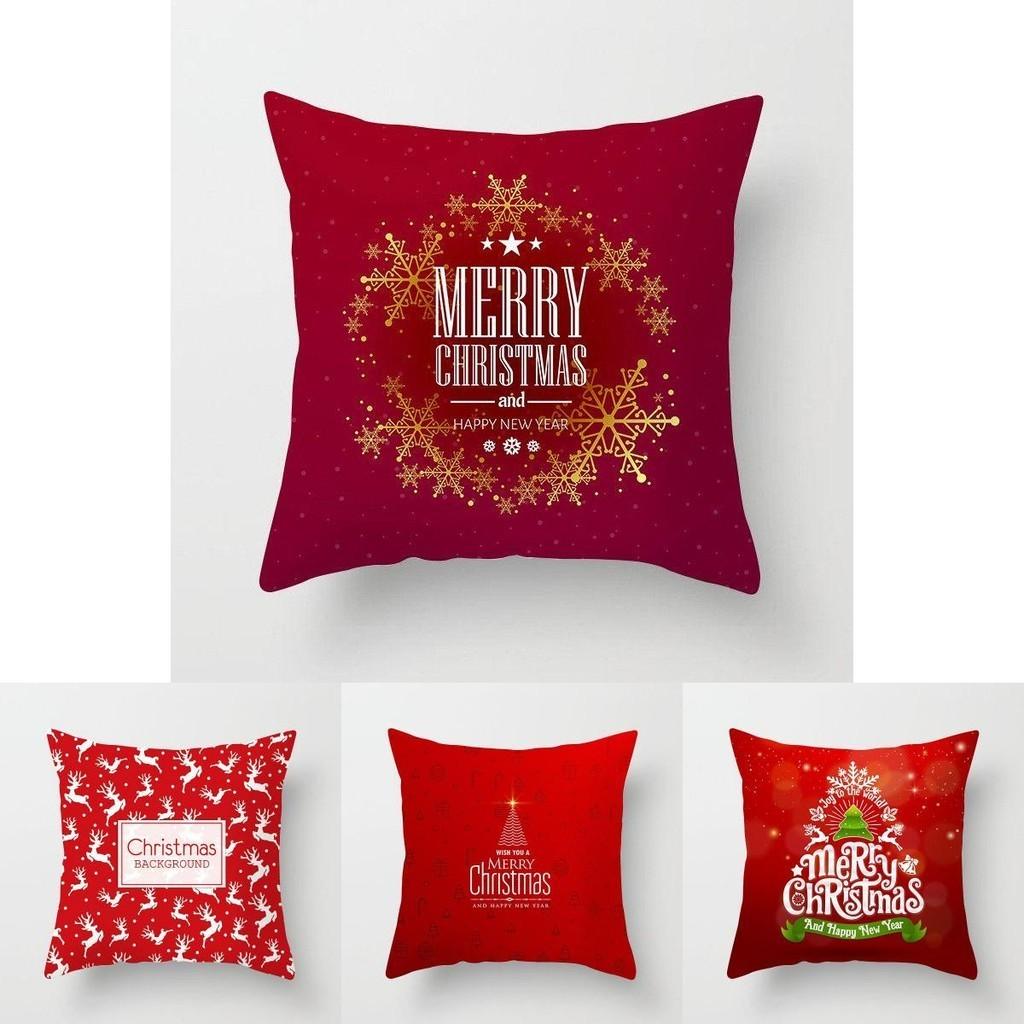 Luxurious Peach Skin Velvet Christmas Cushion Cover With Invisible Zipper Design