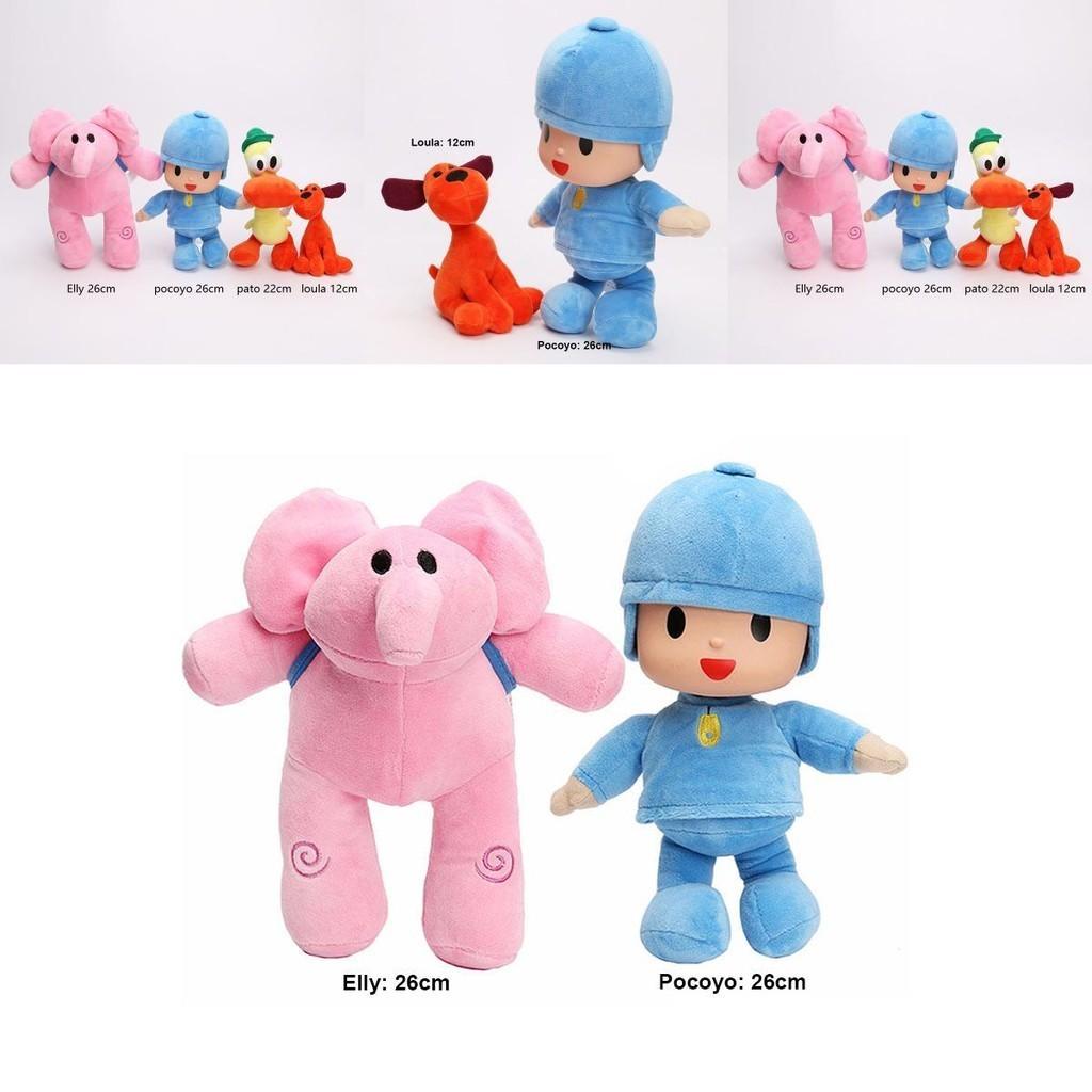 Adorable Pocoyo Elly Pato Loula Sleepy Bird Soft Plush Stuffed Figure Toy Doll Gift For Kids
