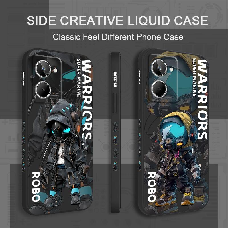 Trendy Cool Boy Phone Case For OPPO Realme 11 10 9 9i 8 8i 7 Pro Plus C35 C21Y C25Y C25 4G 5G Liquid Silicone Cover