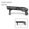 Toy Gun Assembly Building Blocks MOC Models QBU191 Rifle Desert Eagle AK47 AWM M416 MCX Assault Rifles Boys Educational Gifts
