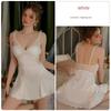 Good Morning with You Nocturne with Chest Pad Lace French Nightdress Pure Desire Sexy Satin Slim Homewear Pajamas