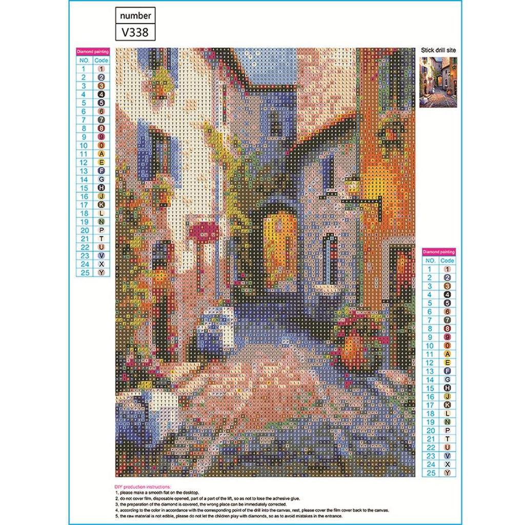 Picturi de broderie 5D cu strass lipite DIY pictură cu diamante cu punct de cruce cu diamant complet