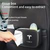Car Sticker Tesla Car Logo New Style Trash Can Auto Organizer Storage Case Holder Garbage Bin For Tesla Model 3 Model X Y Style 