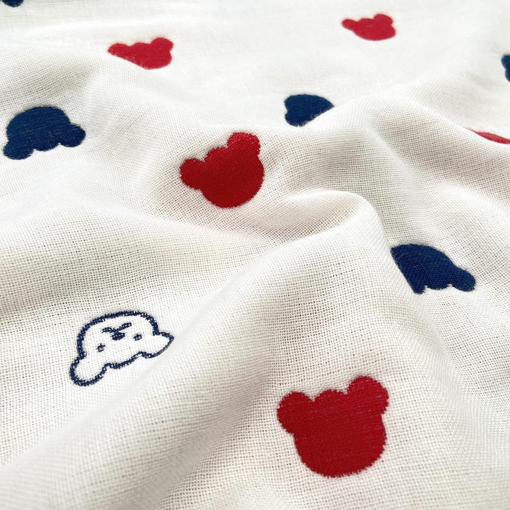 Swaddling Afghan, Tricolor Gauze, Made in Japan
