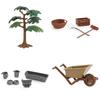 Simulation Baumstruktur Stapel Bauernhofwerkzeuge Gemüse Obst Karren Modell Ornament Für Pädagogisches Spiel Und Kreative Dekoration