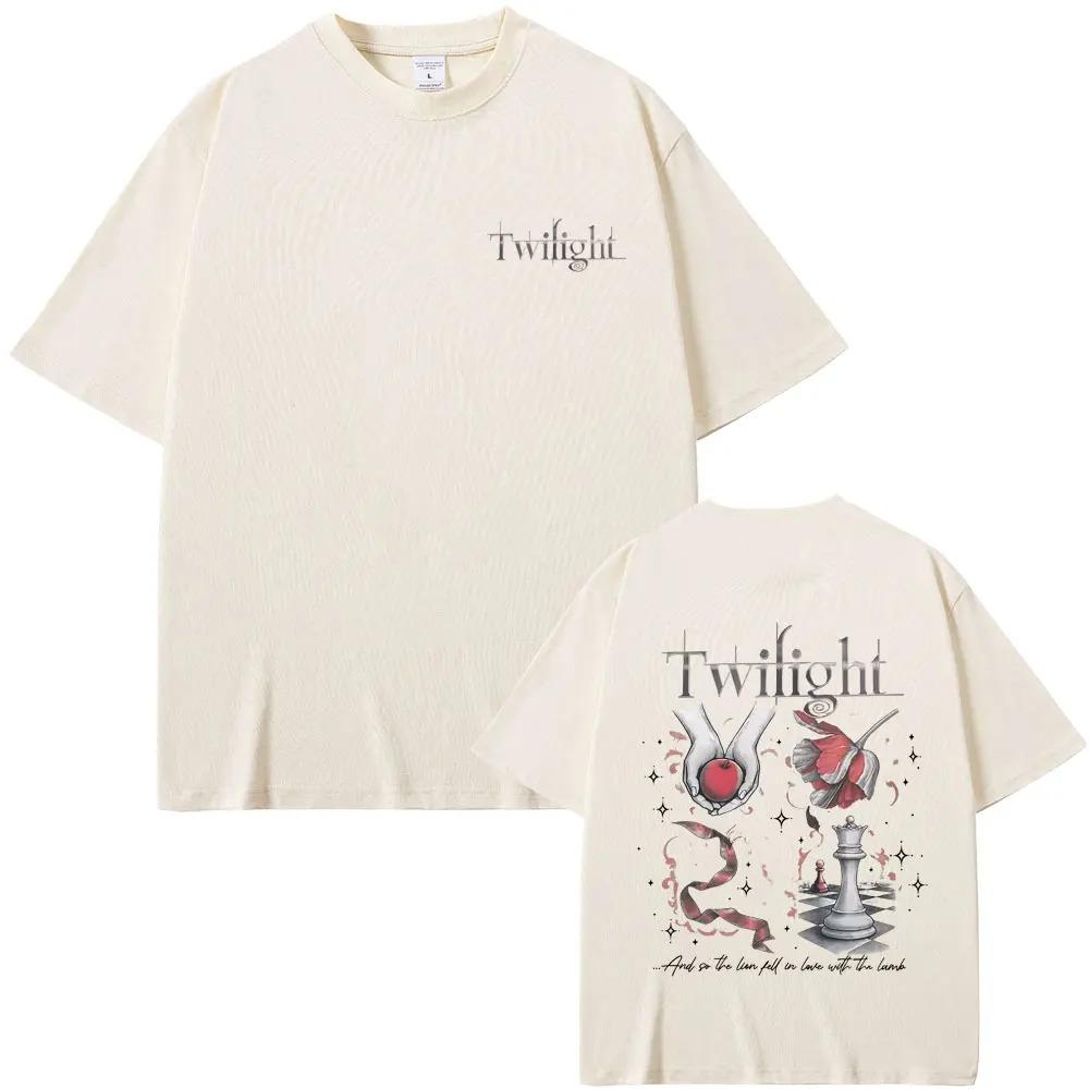 Twilight Saga Book Fan TShirt Robert Pattinson Edward Cullen Vampire Werewolf Mens Vintage Cotton Women And Men TShirt