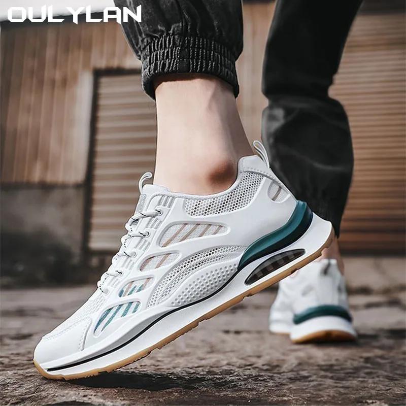 New Men's Shoes Breathable Casual Sneakers Summer White Running Shoes Lightweight Soft Sports Shoe for Male Large Size 39-44