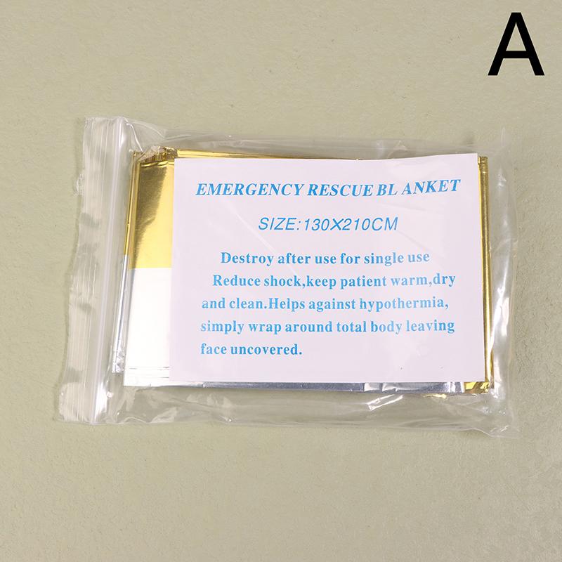 Outdoor Emergency Thermal Blanket Survival Rescue First Aid Blanket Folding Hypothermia Windproof Explore Camping Mat Pad