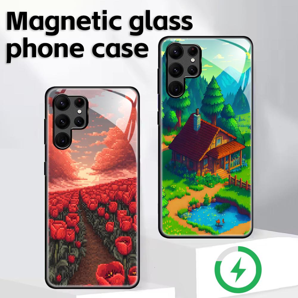 Classic game Stardew Valley Phone Case For Samsung S26 S25 S24 S23 S22 S21 Plus Ultra Note20 Glass Magnetic Case