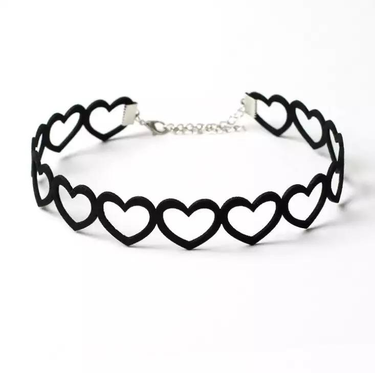 Koreanische Mode Samt Halsband Halskette für Frauen Vintage Sexy Spitze Halskette mit Anhänger Gothic Mädchen Hals Schmuck Zubehör