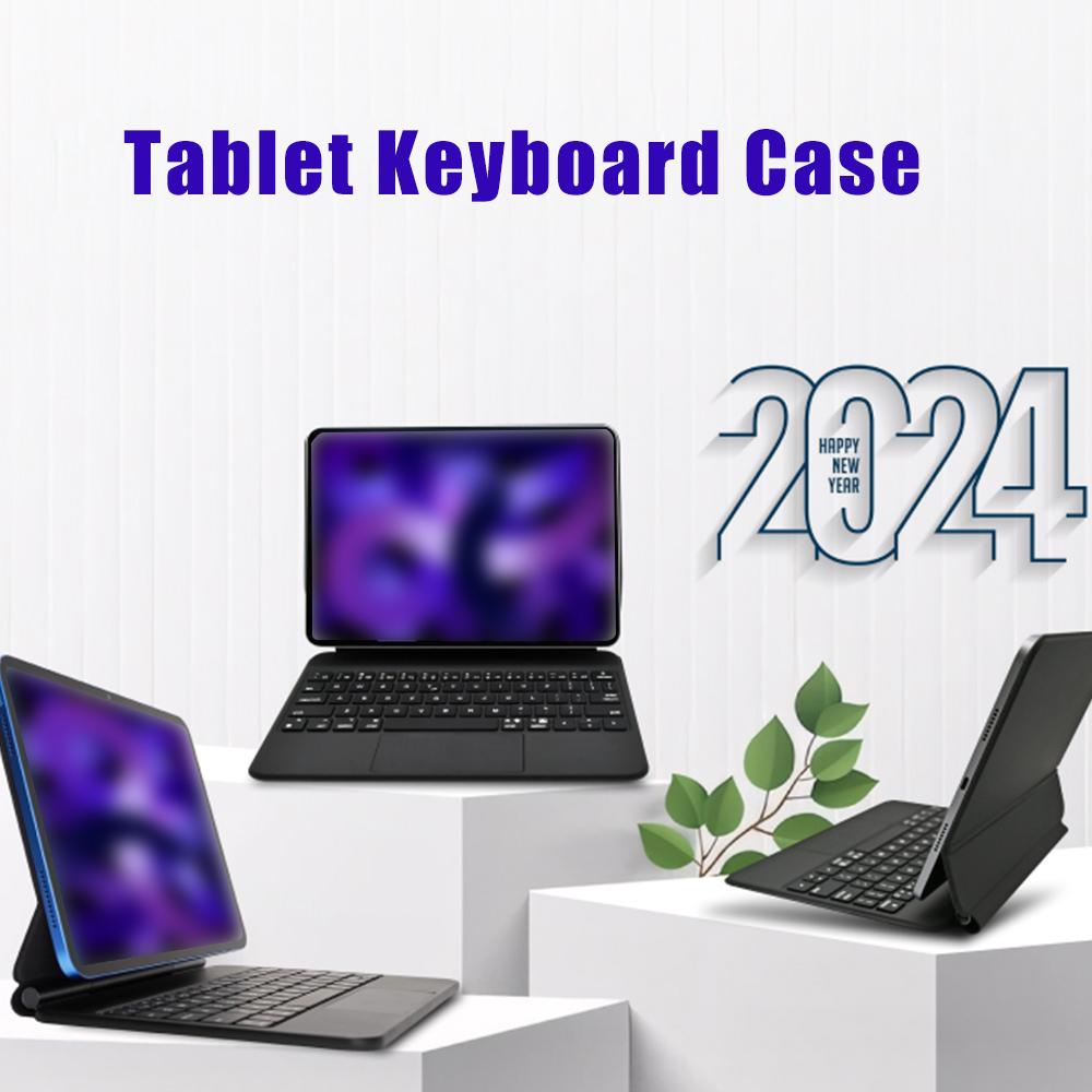Tablet Keyboard Protective Case Touch Magnetic Floating Keyboard Tablet Protective Cover Black