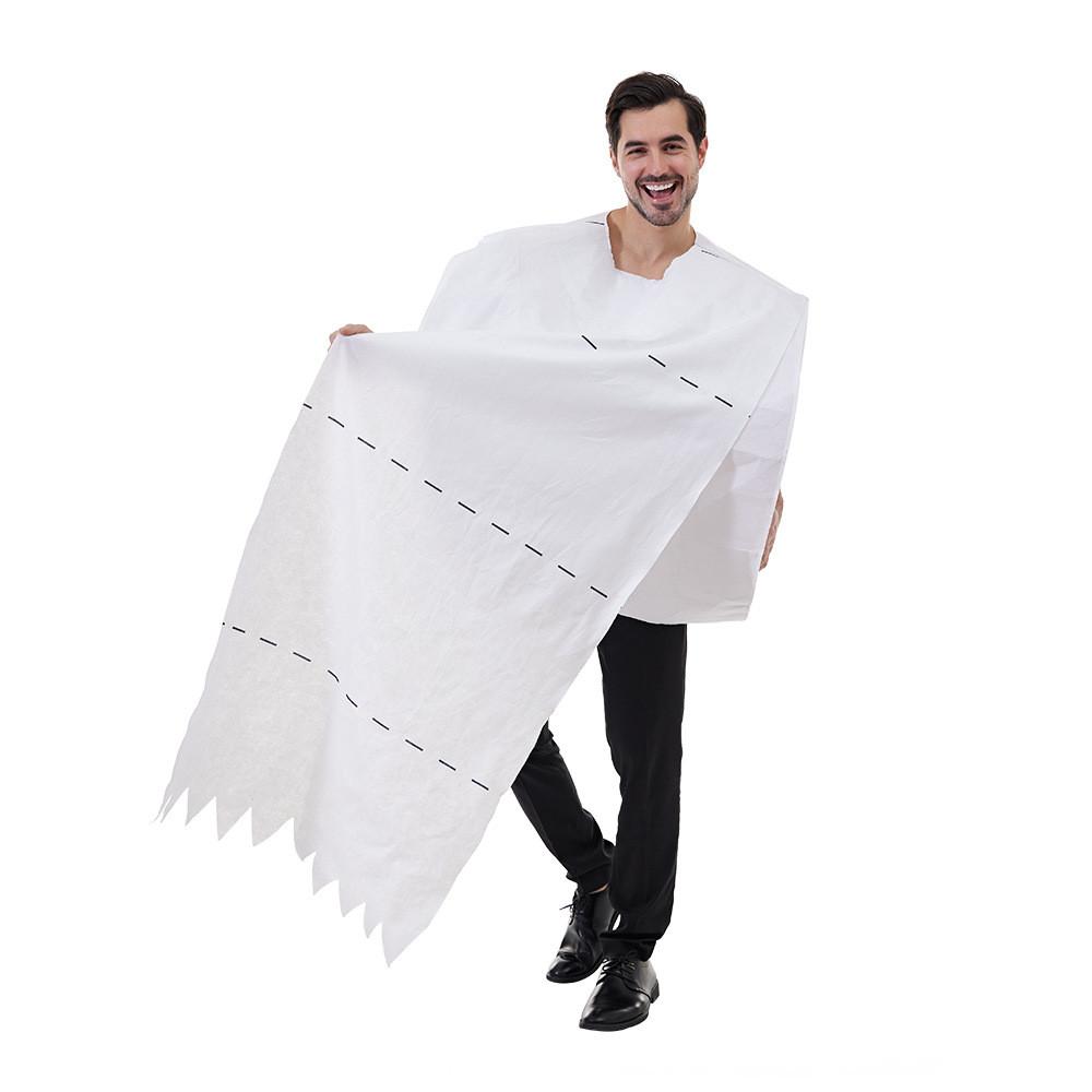 Paper Toilet Cosplay Makeup Stage Performance Costume For Halloween Dress Up