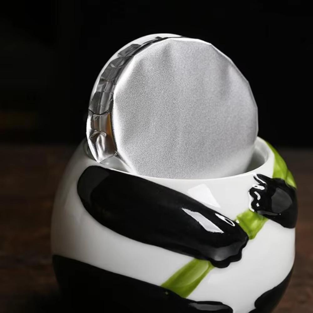 Ceramic Panda Tea Jar Moisture-proof Tea Box Kitchen Teaware Tea Canister  Souvenir