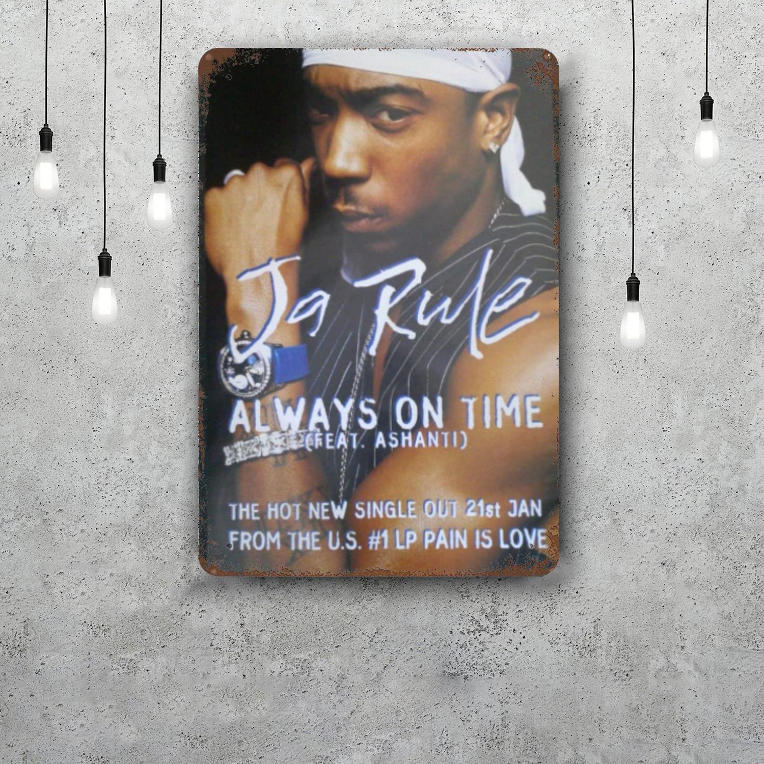Ja Rule Decor Vintage Metal Signs Tin Signs Captain Poster Decor for Bar Pub Club Man Cave Wall Decoration 20x30cm(7.8x11.8inch)