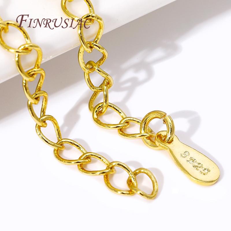 Shiny 18K Gold Plated Metal Extension Chain,Necklace Drop Extender Chains Connectors for DIY Bracelet Jewelry Making Accessories