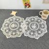 1pc Vintage Crochet Lace Tablecloth Floral Pattern - Perfect As Heat Resistant  Air Fryer Dust Cover, and Home Decor Lace Tablecloth Bohemian Placemat