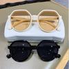 Sunglasses Women Small Frame Milk Tea White Sunglasses Classic Design Retro Sunglasses Small Face Sunscreen glasses