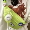 Japanese Style Breast Bag Women'S Small Fresh Casual Versatile Messenger Bag Harajuku Style Simple College Student Travel Fanny Pack