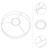 Round Lampshade Frames Metal Wire Lamp Cover Ring Support For Holder Shades Lighting Accessories Ceiling Lamp Shade Frame