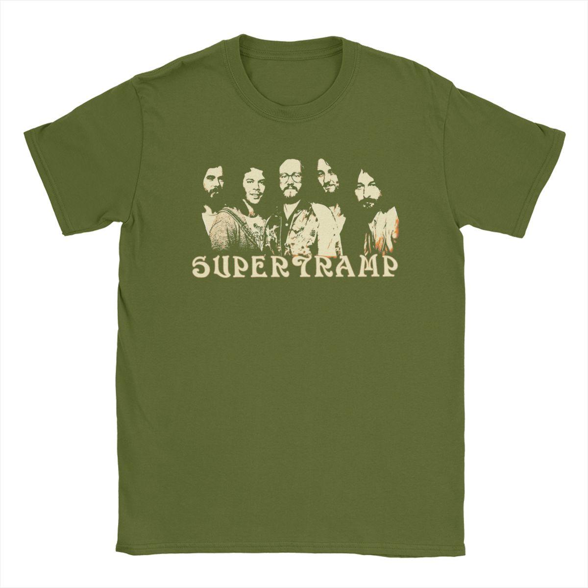 The best product for you Supertramp T-shirt voor Heren Puur Katoen Grappige T-shirts Ronde Hals Tees Kleding Korte Mouw Zomer XL
