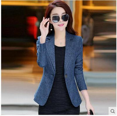 2018 Autumn Women's Slim Fit Long Sleeve Casual Blazer