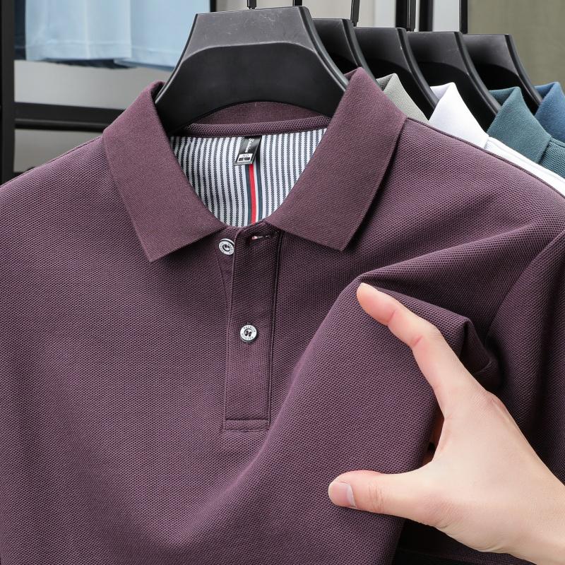 100% Pure Cotton Luxury Brand Men's Short Sleeved Autumn Fashion Luxury Fashion Boutique Design Original Top-level Golf T-shirt