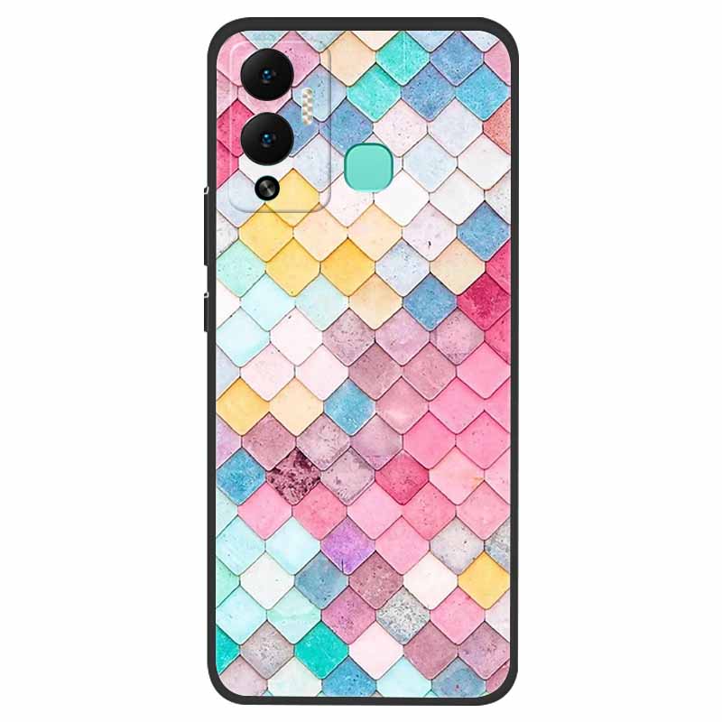 For Infinix Hot 12 Play NFC Case X6816D Shockproof Silicone Soft TPU Phone Cover for Infinix hot12 play NFC Case Bumper Funda