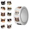 500 Pieces/roll Roll, Tape, Wear Sunglasses, Cat Head, Handbook Material, Decorate The Envelope Mouth
