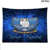 Sheffield Wednesday Football Club Custom Name Wall Tapestry Aesthetic Wall Hanging Printed Fabric Blanket Decorative Tapestries for Bedroom Living Roo