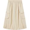Levis Loose Solid Soft Comfortable Casual Long Skirt Women Skirts Light-Brown 003W4-0002