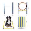 Dog Agility Training Set: Jump Bar, Hoop, Hurdles & Weave Poles