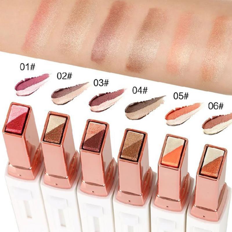 Double Color Waterproof Gradient Glitter Eyeshadow Stick - Colourpop Makeup for Long-Lasting Vibrant Eye Color