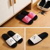 1Pair Open Toed Slippers Elasticity Breathable Daily Indoor Balcony Lightweight Anti Slip Soft Comfortable Deer Pattern Foam