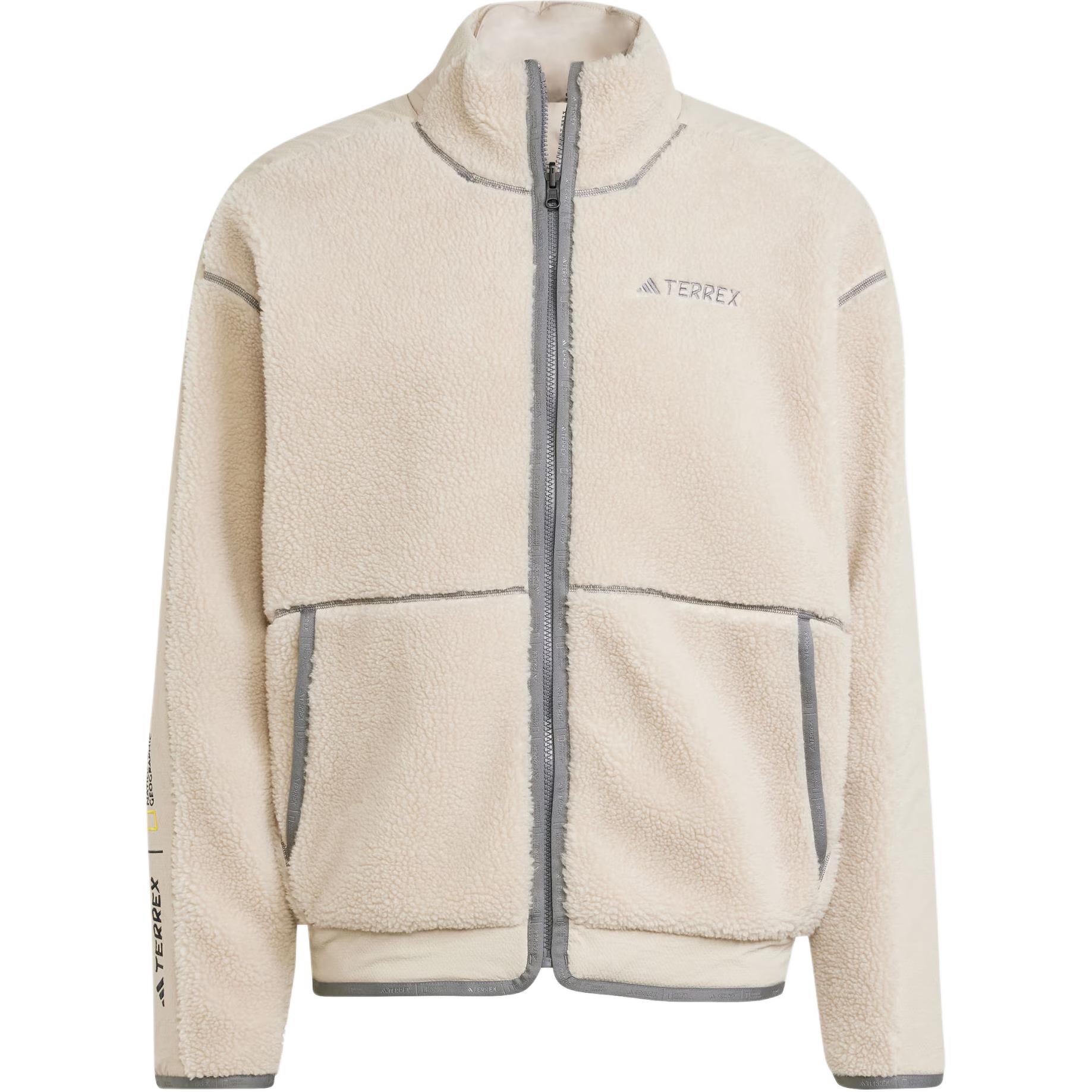 

Коллаборация Adidas X National Geographic FW24 Куртка National Geographic Стойка воротник Повседневное Пальто с бархатистой текстурой Мужская куртка Коричневый JJ4355 XL