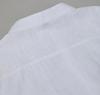 New Summer Cross-Border Men's Solid Color Short Sleeve Lapel Shirt for Teens - Cotton Linen