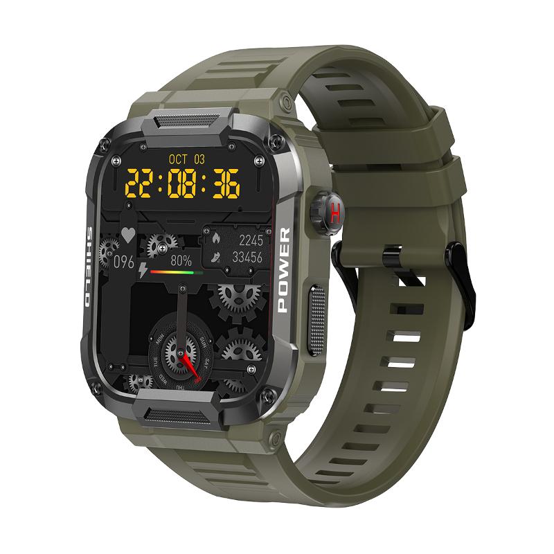2025 Ny Smartwatch til Mænd Militær Sundhedsmonitor AI Stemme Bluetooth Opkald Fitness Vandtæt Sport Smartwatch til Xiaomi IOS Android