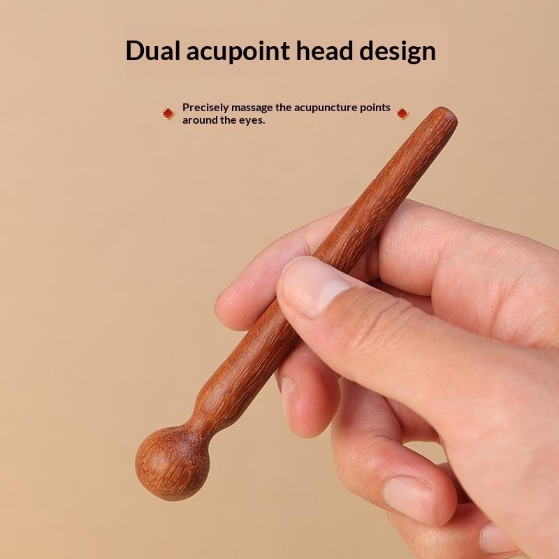 Premium Wooden Acupoint Massage Stick Multi-use Meridian Massage Tool for Foot Head Body Relaxation Daily Beauty Care