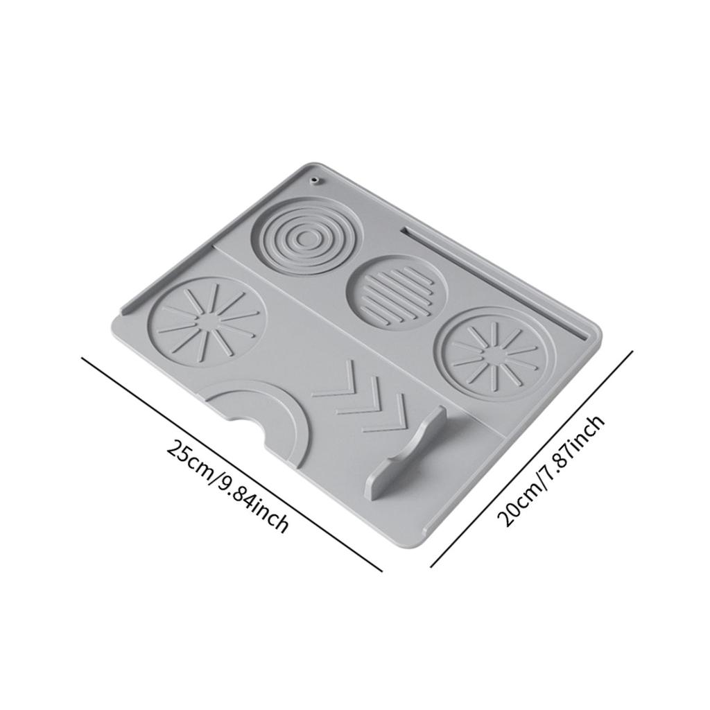 Silicone Coffee Mat Espresso Tamper Mat Coffee Tampers Pad Durability Coffee Accessory for Home Countertop
