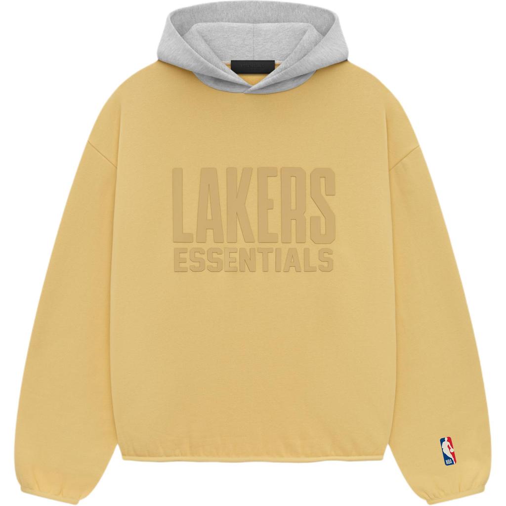 Fear of God Essentials x NBA Los Angeles Lakers Hoodie Yellow Unisex Tops 192AL246506F