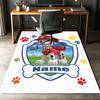 Custom Name PAW Patrol Printed Carpet,Rug for Office Chair Living Room Bedroom Kitchen Room Decor Gifts.