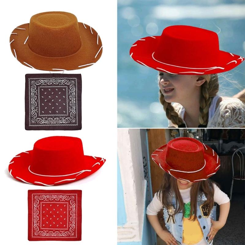 Personalized Trendy Hat Handkerchief Set Artistic Youth Hats Simple Street Hat for Casual or Make Up Occasion
