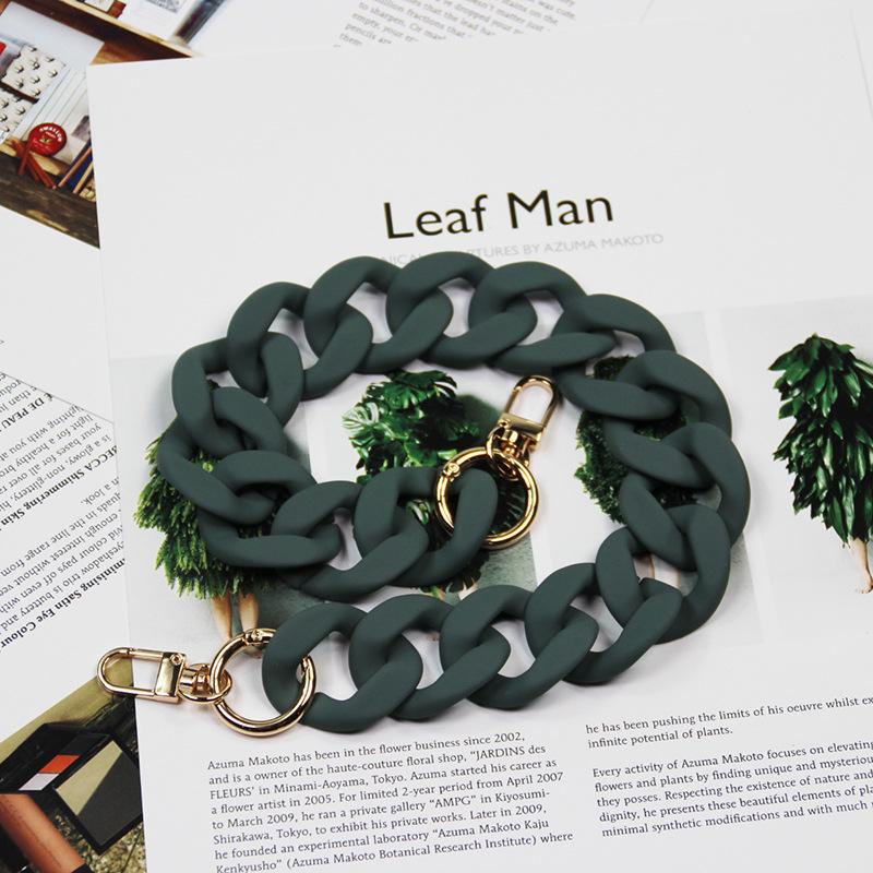 

Акриловая цепочка для сумки: Конфетные цвета, покрытие резиновой краской, 28 вариантов цвета, акриловая отделка ручной работы