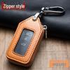 Universal Leather Key Holder: Car Keyring & Protective Mini Waist Hanger for Men & Women