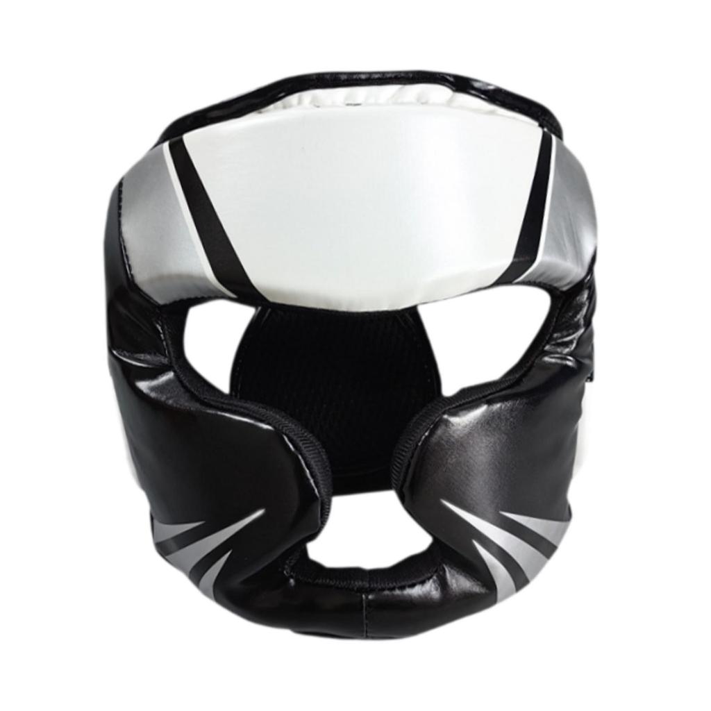 Boxing Headgear Adjustable Portable Face Cover for Martial Arts Sanda Karate M
