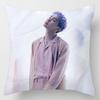 Kpop 18in Bts Bangtan Boys Cushion Cover Decorative Soft Pillow Case Peach Skin