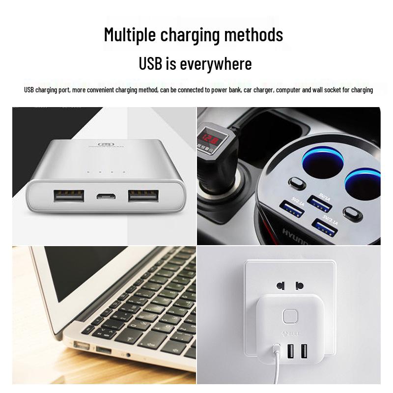 220V 12W Rechargeable Oxygen Pump for Fish Tanks - 4400mAh/8800mAh Dual-use Oxygenator