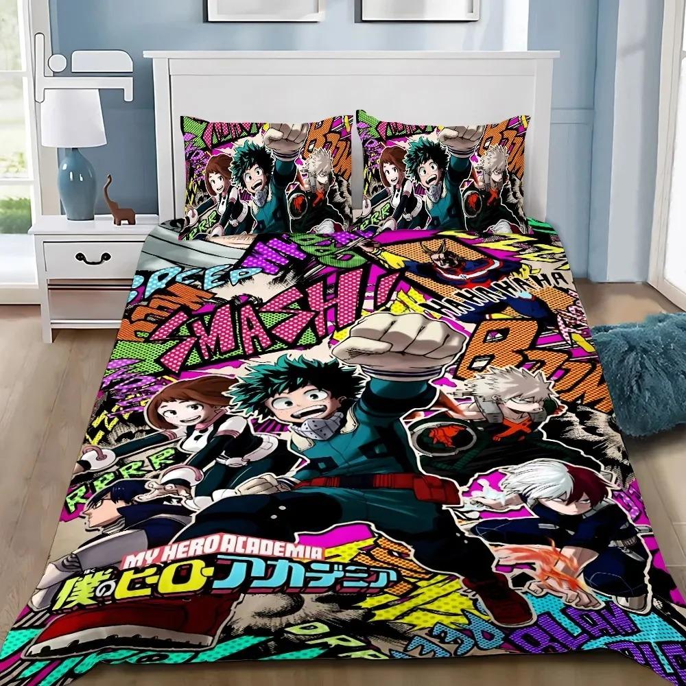 Comforter 3D My Hero Academia Exquisite Baby Cartoon Digital Printing Bedding Set Comforter Bed Home Decor Girls Boys Gift